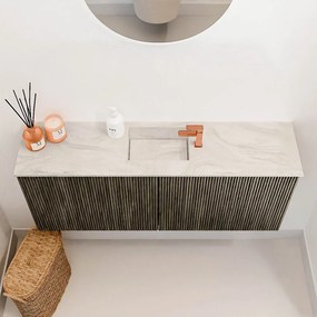 Mondiaz Joya DLux 100cm toiletmeubel shadow met wastafel faye midden 1 kraangat ostra
