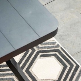 Garden Impressions Amarillo tuinset 5-delig - Mina tuintafel 90x90 cm