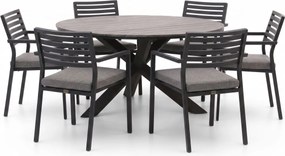 Diningset Bellagio  | 6 personen | Tuinset polywood | 7-delig | Kees Smit Tuinmeubelen