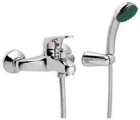 GO by Van Marcke Fresh eengreepsmengkraan baddouche compleet inclusief handdouche hartafstand 15 cm keramische schijven inclusief rozetten en S-koppelingen 101030-