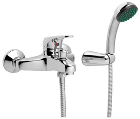 GO by Van Marcke Fresh eengreepsmengkraan baddouche compleet inclusief handdouche hartafstand 15 cm keramische schijven inclusief rozetten en Skoppelingen 101030-