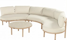 Hoek loungeset 4 personen Aluminium Taupe  Hartman Palma