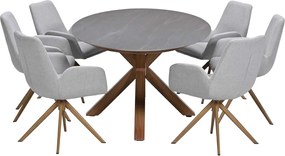 Garden Impressions Amalia tuinset draaibaar 7-delig - Scot tuintafel 230x115 cm