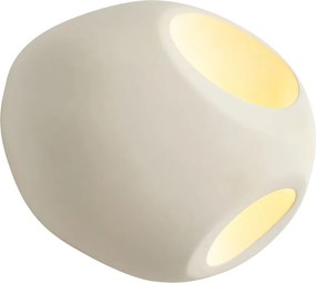 Japandi wandlamp creme rond 28cm - Pietra