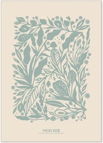 Ingelijste digitale print oft Green Garden