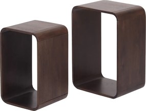 Retro Bijzettafel Set - 37.5 X 30cm.