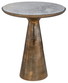 Richmond Interiors Ethan Aluminium Bijzettafel Goud 46 Cm - 46 X 46cm.