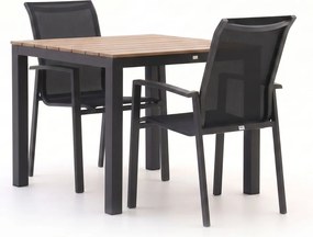 Diningset Forza | 2 personen polywood | Tuinset stapelbaar | 3-delig | Kees Smit Tuinmeubelen
