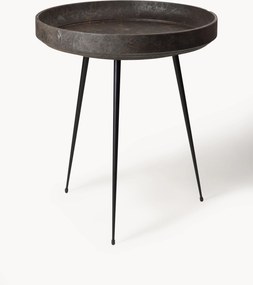 Ronde bijzettafel Bowl van eikenhout, handgemaakt
