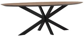 Ovale Eettafel Met Schuine Rand 240 Cm - 240 X 110cm.