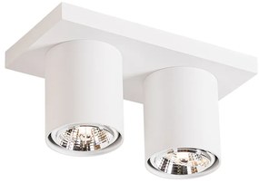 Moderne plafondspot wit 2-lichts - Tubo