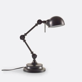 Bureaulamp in metaal, industriele stijl, Kikan