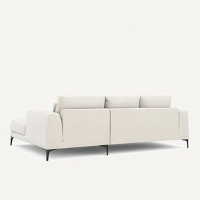 Hoekbank rechts van chenille fluweel, Marsile
