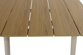 Tuinset 6 personen 240 cm Aluminium/rope Taupe Santika Furniture Santika