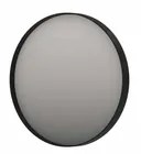 INK SP17 spiegel - 100x4x100cm rond in stalen kader incl indir LED - verwarming - color changing - dimbaar en schakelaar - geborsteld metal black 8409463