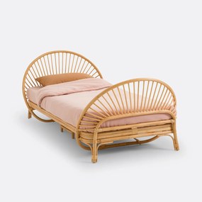 Bed en bedbodem in rotan, Sielo