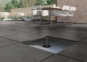 Jabo Nexus Antracite terrastegel 60x60cm gerectificeerd