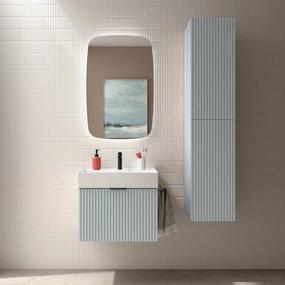 Muebles Raya onderkast ribbelfront 60cm met 1 softclose lade baby blauw