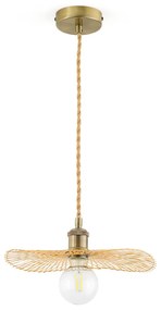 Luchtige hanglamp in bamboeØ30 cm, Ezia