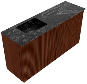 Mondiaz Joya DLux 80cm toiletmeubel ruby met wastafel faye links zonder kraangat lava