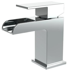 Sanigoods Luan waterval wastafelkraan rechthoekig chroom