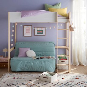 Mezzanine bed, 1-persoons, massief dennenhout, Meeting