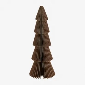 Pak Van 3 Jesper Papieren Kerstbomen ↑22.5 Cm & Karamelbruin Met Gouden Rand - Sklum