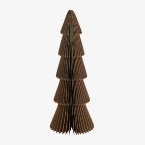 Pak Van 3 Jesper Papieren Kerstbomen Karamelbruin Met Gouden Rand & ↑22.5 Cm - Sklum