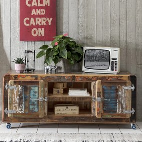 TV-meubel Van Sloophout 140 Cm - 135x40x56cm.