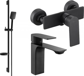 Mexen Alexa DS62 doucheset, zwart - 71204DS62-70