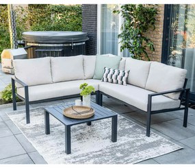 Garden Impressions Durban loungeset hoek 4-delig - desert sand