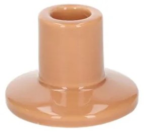 Kandelaar, porselein, terracotta, laag