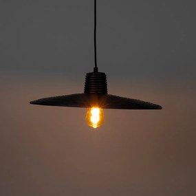 Zuiver Balance M Ronde Hanglamp Zwart Rotan 45 Cm