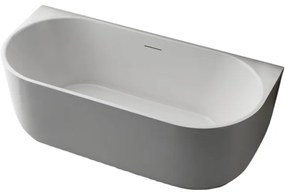 ZEZA Pure half vrijstaand bad - 170x80x58cm - acryl - glans wit TW-7316-GW-170