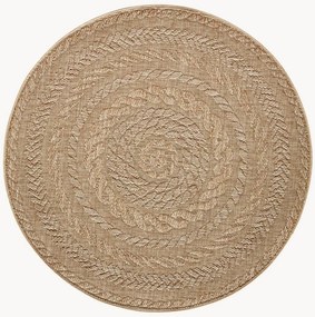 Rond in- & outdoor laagpolig vloerkleed Almendro