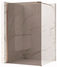 Walk-in douchewand Rea Flexi Brown / Brush Copper 80