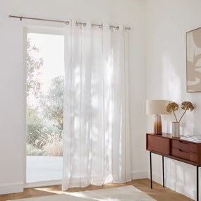 Glasgordijn met streepjes en oogjes, NYONG