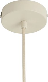 Japandi hanglamp beige met linnen kap 50cm - Fedde