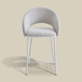 Moderne Barstoel Beige Met Armleuningen