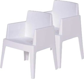 Garden Impressions tuinstoel Box the original wit - 2 stuks