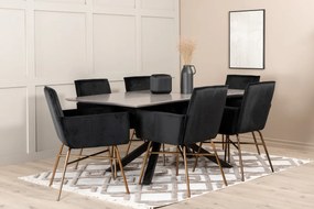 Jörn Eetkamerstoel - Callie -Zwart - Fluweel - Jörn