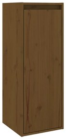 vidaXL Wandkast 30x30x80 cm massief grenenhout honingbruin