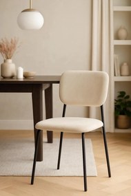 Selin Stoel Zwart Fluweel