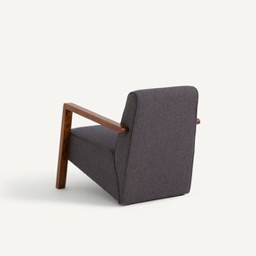 Fauteuil in wol en polyester Sanami