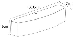 Moderne buiten wandlamp zwart IP44 - Bojan Modern E27 IP44 Buitenverlichting