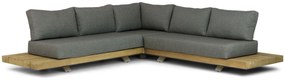 Hoek loungeset 5 personen Teak Taupe  Santika Furniture Santika