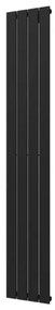 Plieger Cavallino Retto EL elektrische radiator - Nexus zonder thermostaat - 180x29.8cm - 800 watt - donkergrijs structuur 1317089