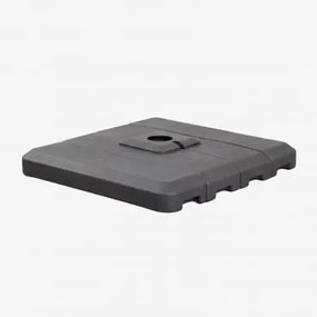 Vulbare Vierkante Parasolvoet 100x100 Cm Pietra Grijs – Grafiet - Sklum