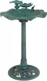 Waterschaal Voor Tuinvogels - Lotusblad Design - 50x50x80 cm - Groen
