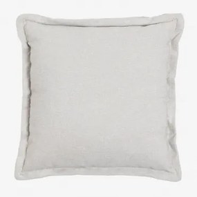 Vierkant Kussen (53x53 Cm) Kata Stof Crème Beige - Sklum